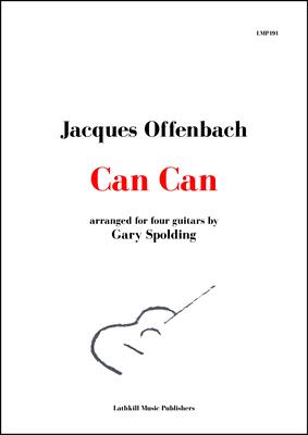 cover of Can Can by Offenbach arranged for guitar orchestra by Gary Spolding