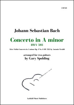 cover of Concerto in A minor, BWV 593 by Bach (after Vivaldi) arr. for two guitars by Gary Spolding