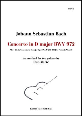 cover of Concerto in D major, BWV 972 by Bach (after Vivaldi) trans. Duo Miric