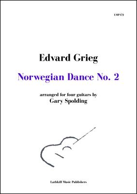 cover of Norwegian Dance No. 2 by Grieg arranged for guitar orchestra by Gary Spolding