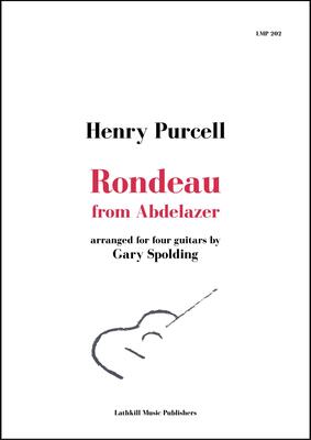 cover of Rondeau from Abdelazer by Purcell arranged for guitar orchestra by Gary Spolding - free sheet music