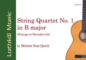 cover of String Quartet No.1 in B Major by Miriam Sian Quick