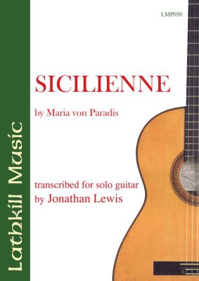 cover of Sicilienne by Maria von Paradis trans. Jonathan Lewis