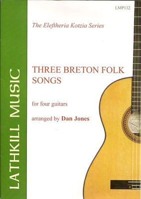 cover of Three Breton Folk Songs arr. for four guitars by Dan Jones