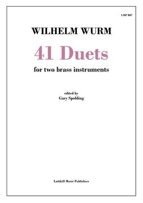 cover of 41 Duets by Wilhelm Wurm trans. Gary Spolding